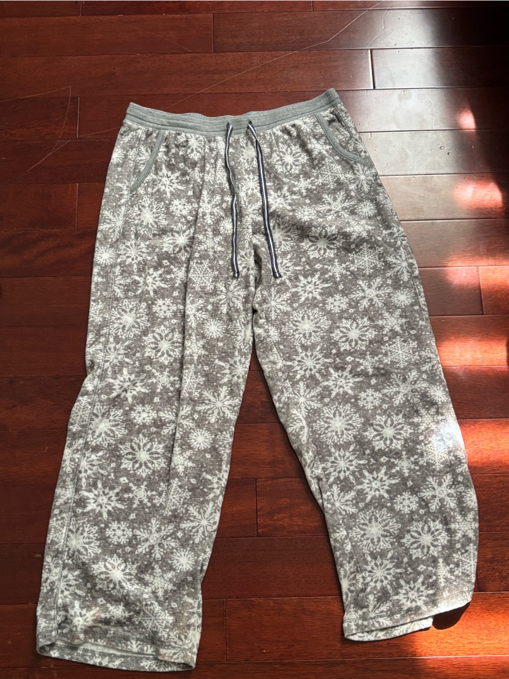 Autograph Gray Snowflake Print Fleece Joggers for Kids